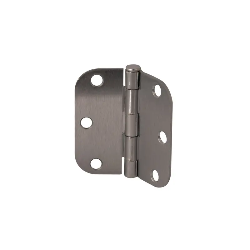 Satin Chrome Residential Butt Hinge — 5/8" Radius Corner 1