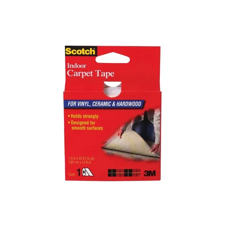 Scotch Indoor Carpet Securing Tape – 42 Feet × 1.5 Inches (Vinyl Backing) 1
