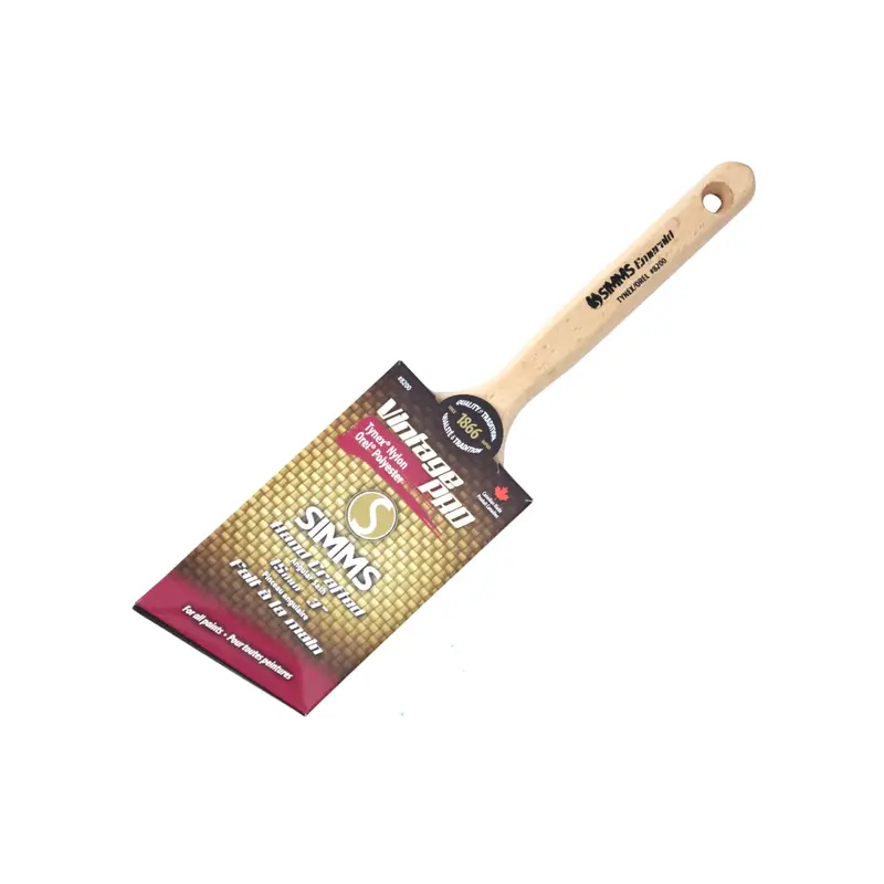 Simms Vintage Pro Emerald Angular Sash Brush – 3 Inch 1