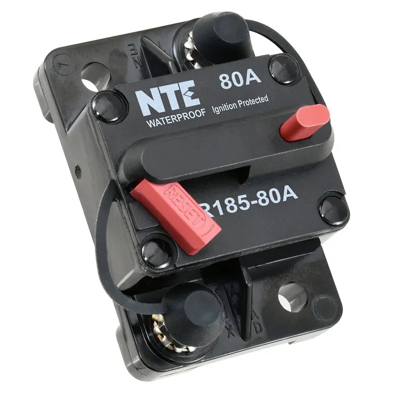 Single-Pole High-Capacity Thermal Circuit Breaker – 80A Rating 1