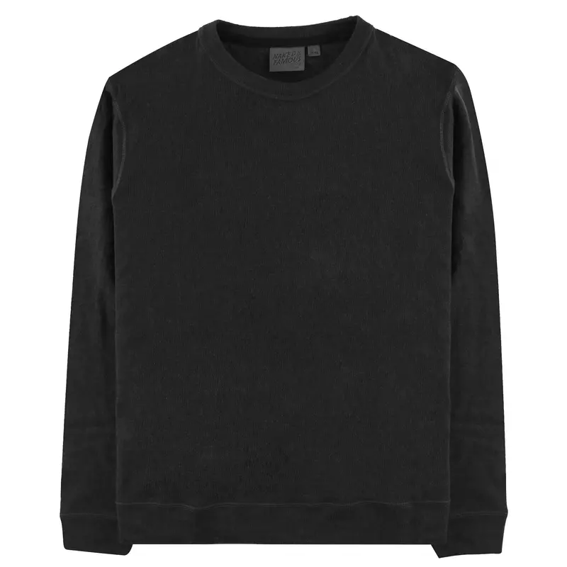 Slim Crew Vintage Doubleface Black Shirt 1