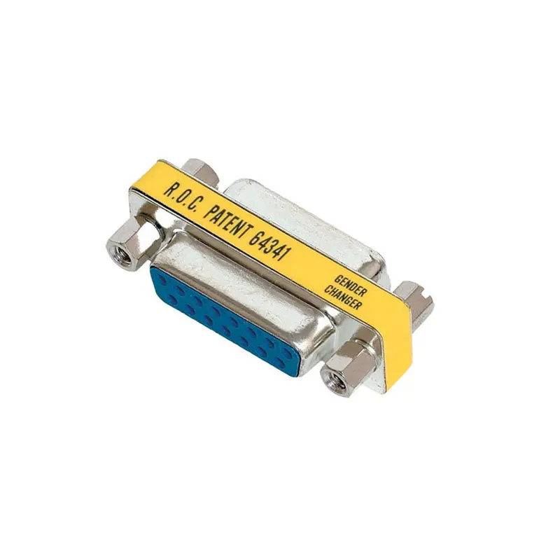 Slimline D-Sub 15-Pin Male-To-Male Gender Changer Cable Adapter 1