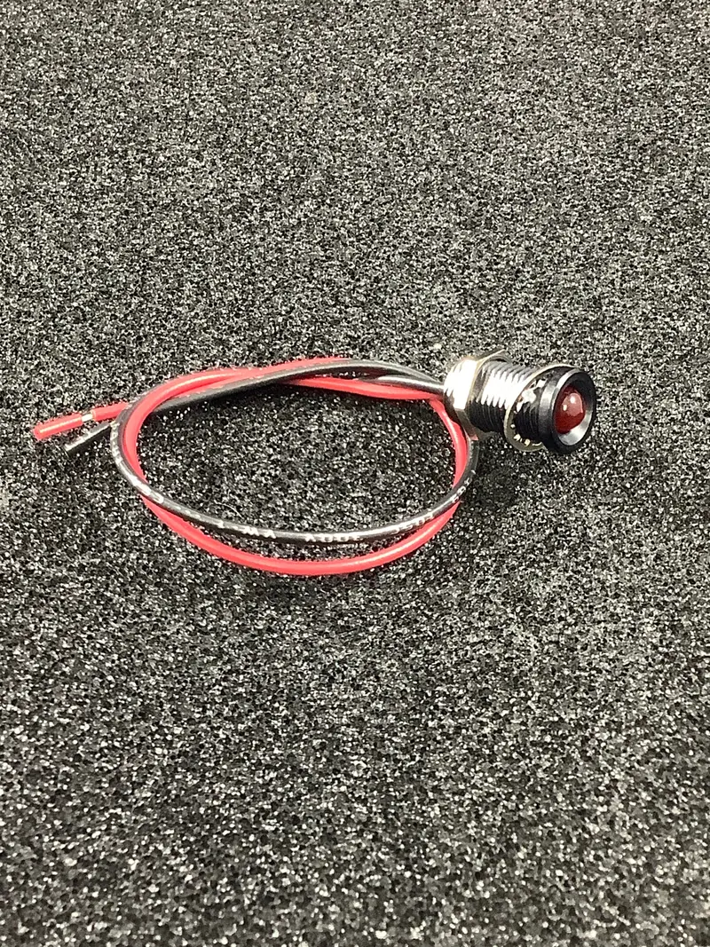 Sloan 252-141 T1-3/4 Red Led Lamp – 14V Dc, Black Aluminum Housing, 6" Leads 1