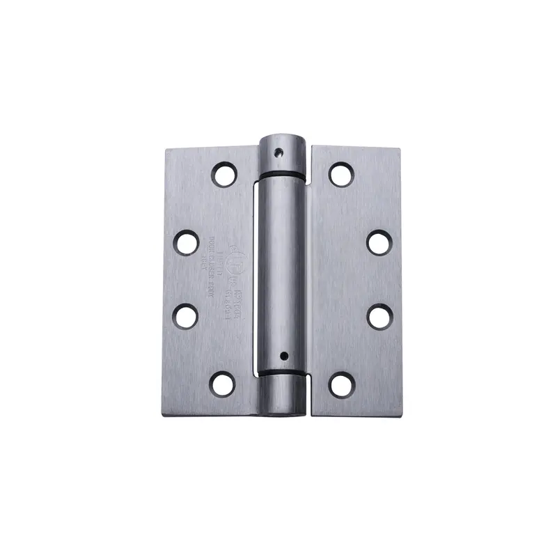 Square-Corner Single-Action Spring Hinge – Satin Chrome 1