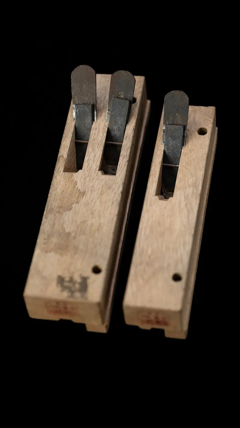 Square-Profile Inro-Men-Tori-Kanna Flange Molding Plane Set By Naohei 1