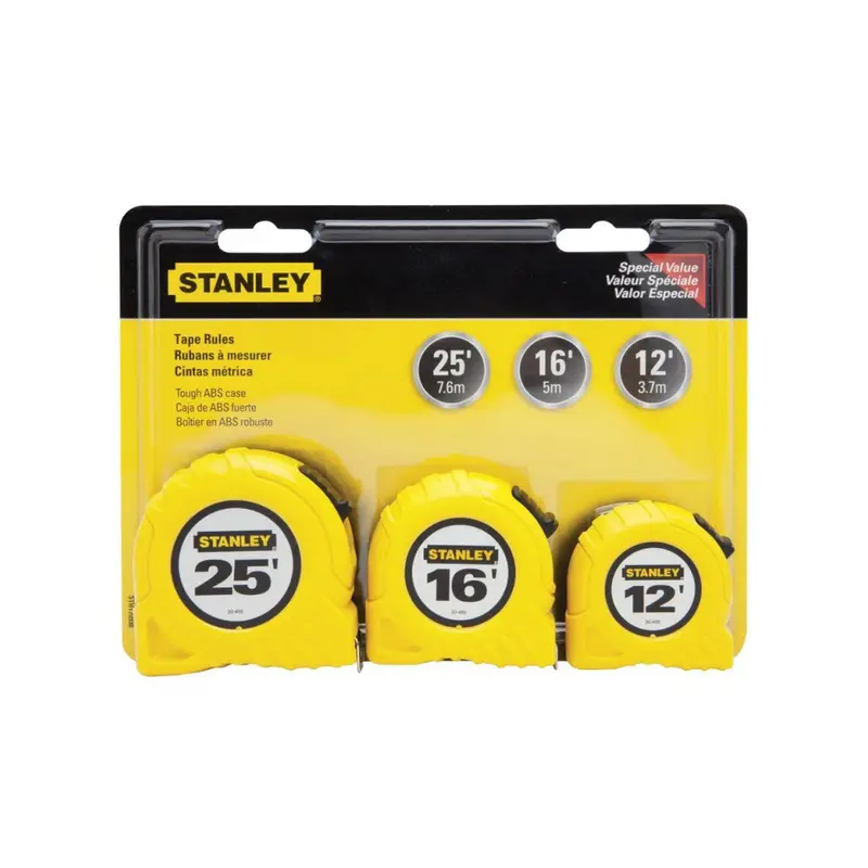 Stanley Measuring Tape Combo Set – Multi-Length Professional Kit 1