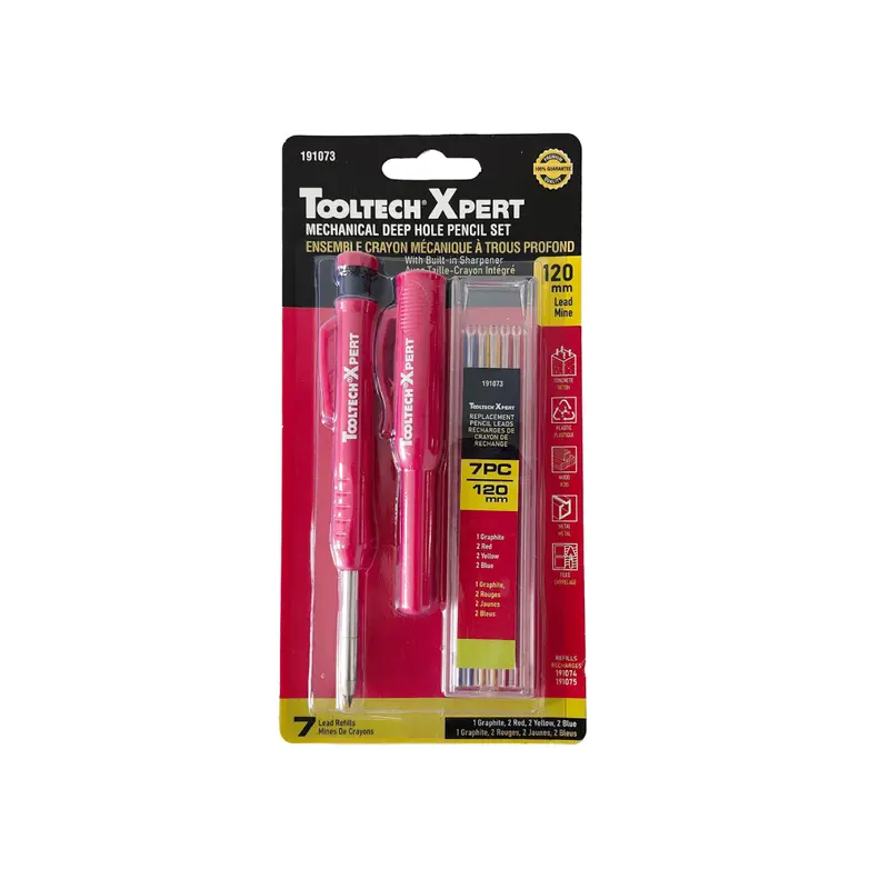 Steel Mechanical Pencil – 6 Inch With Protective Cap & 6 Leads Included 1