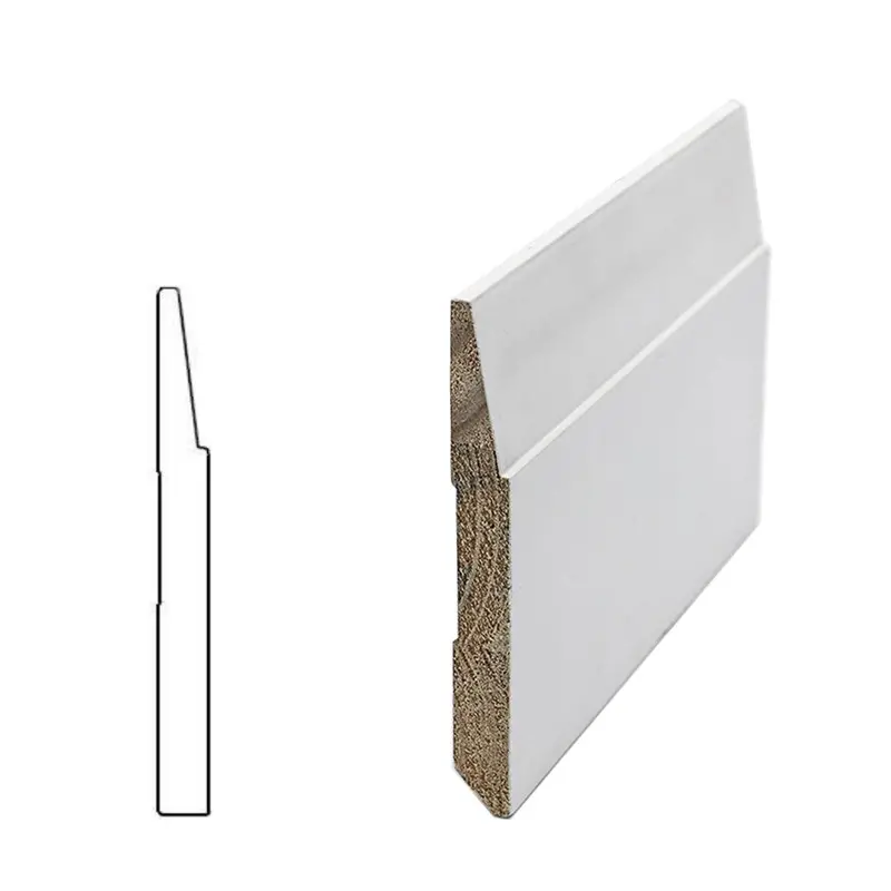 Stepped Bevel Baseboard – 5-1/2-Inch Height, 10-Foot Length, D10 1