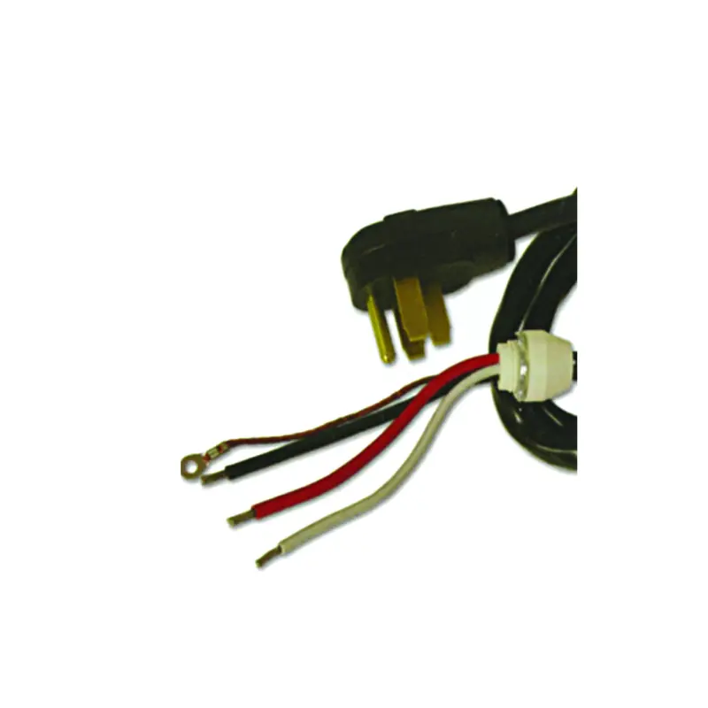 Stove Power Cord Kit — 8/2 Or 10/2 Drt, 1.5-Meter Black Cable 1