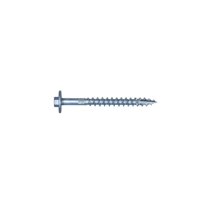 Strong-Drive Sdwh Timber-Hex Hot-Dip Galvanized Screw – 4 In, 3/8 In Hex Head (1-Pack) 1