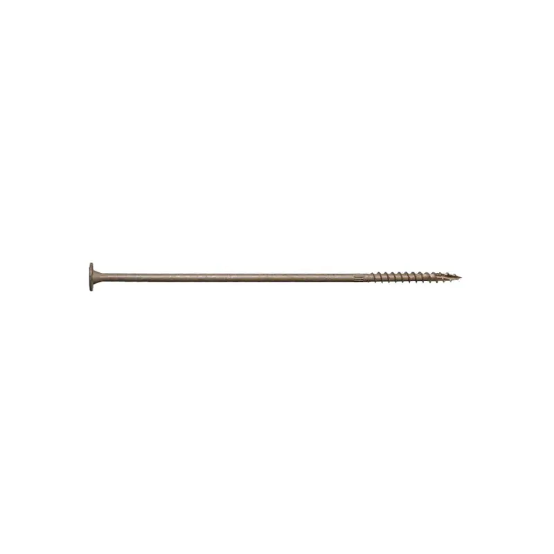 Strong-Drive Sdws Exterior-Grade Timber Screw – 10 In, T40 6-Lobe Drive With Protective Coating (1-Pack) 1