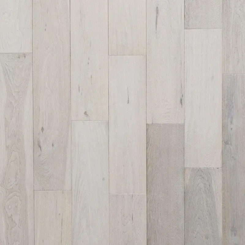 Subtle White Engineered Flooring – 6-1/2" Wide × 3/4" Thick, 19.4 Sq Ft Per Box 1