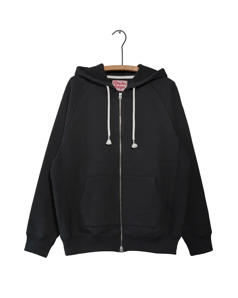 Sumi Black Zip Hoodie – 876Gsm Double Heavyweight French Terry 1