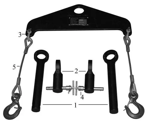 T22331 Quick-Release Pin Set For T18703 Cylinder Jacket Lifting System 1
