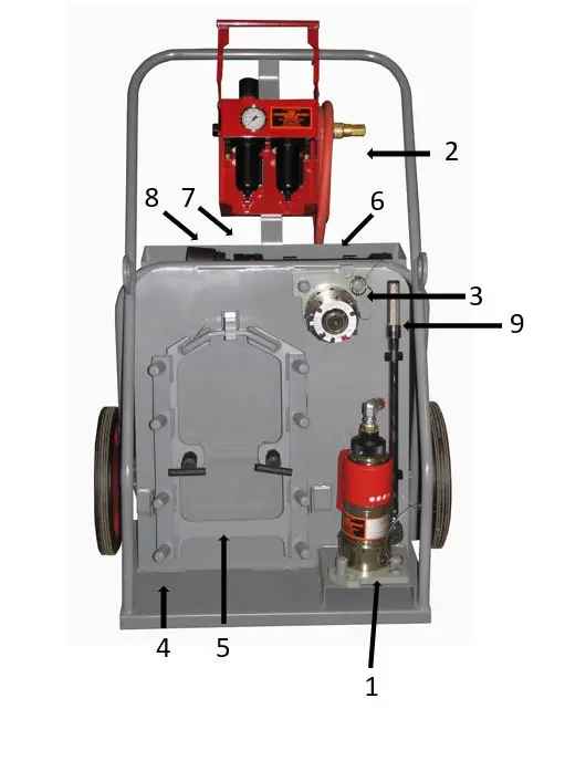 T24101 Pneumatic Torque Wrench System For Ge Fdl Cylinder Hold-Down Bolts (1" Drive) 1