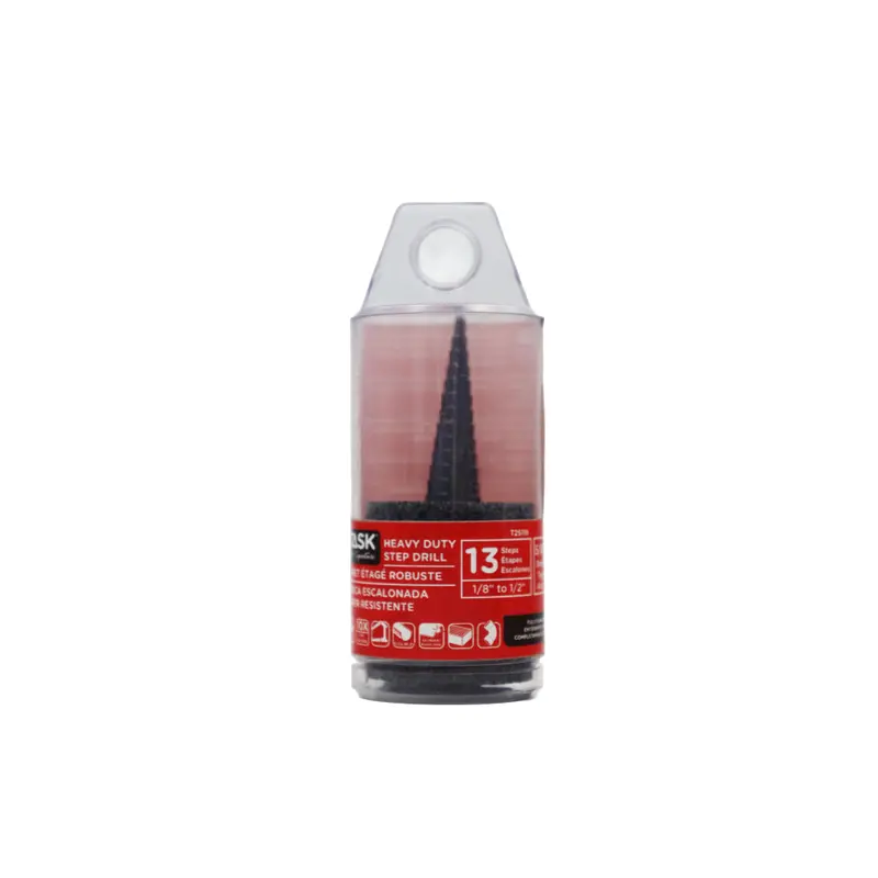 T25118 13-Step Step Drill Bit – Precision Metal Drilling From 1/8″ To 1/2″ 1