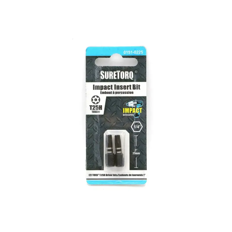 Tamper-Resistant Torx Impact Insert Bits – 1-Inch, 2-Pack 1