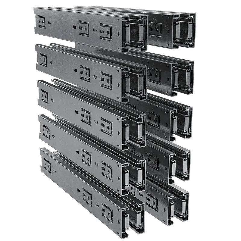 Tch Hardware: 10-Pair Bundle – 16" Full-Extension Ball-Bearing Drawer Slides (100 Lb Capacity) 1