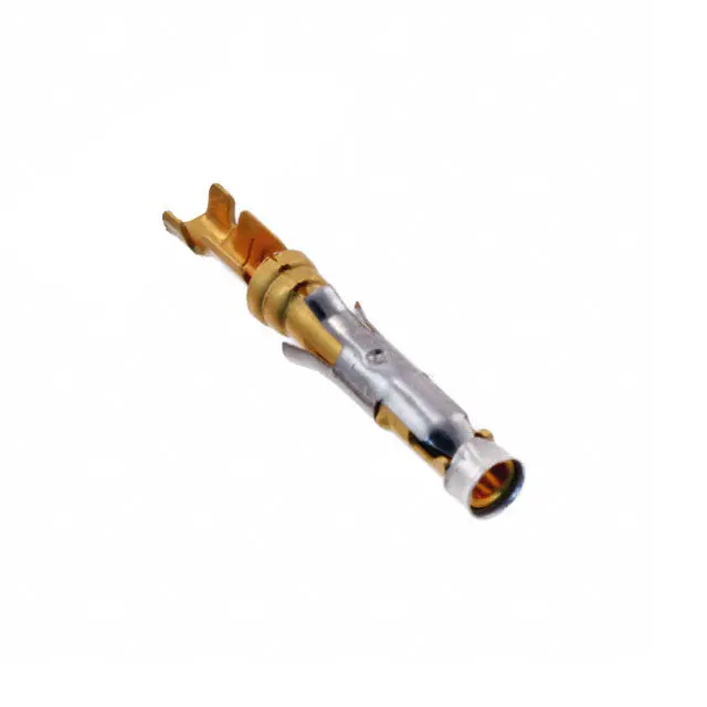 Te Connectivity Amp 66104-9 Gold-Plated Socket Terminals — 20–24 Awg Crimp, Chain-Packaged (25 Pcs/Pack) 1