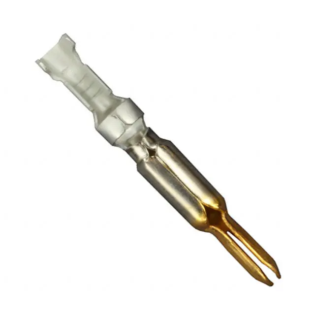 Te Connectivity Amp 770009-2 Gold-Plated Pin Terminals — 18–24 Awg Crimp, Chain-Packaged (50 Pcs/Pack) 1