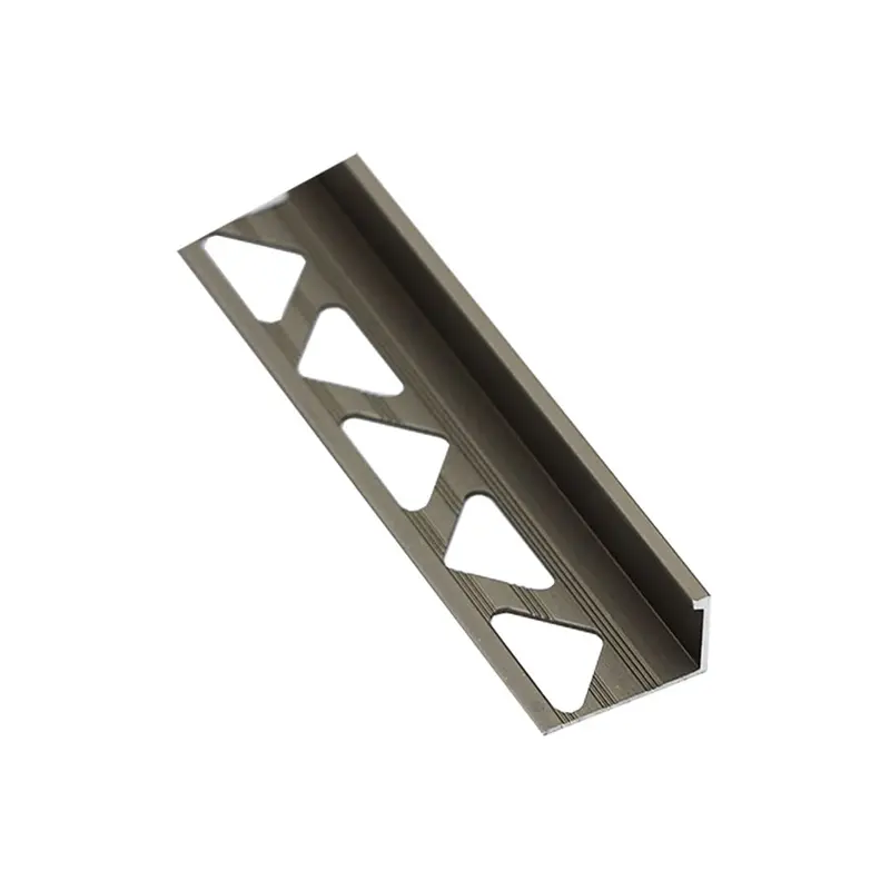 Titanium 3/8-Inch Aluminum Tile Edge Trim 1