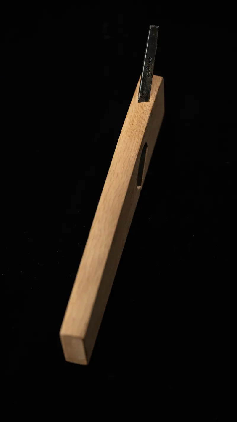 Tobei & Funahiro Kushi-Gata-Shakuri-Kanna Rabbet & Plow Plane – 18Mm Adjustable Japanese Grooving Tool 1