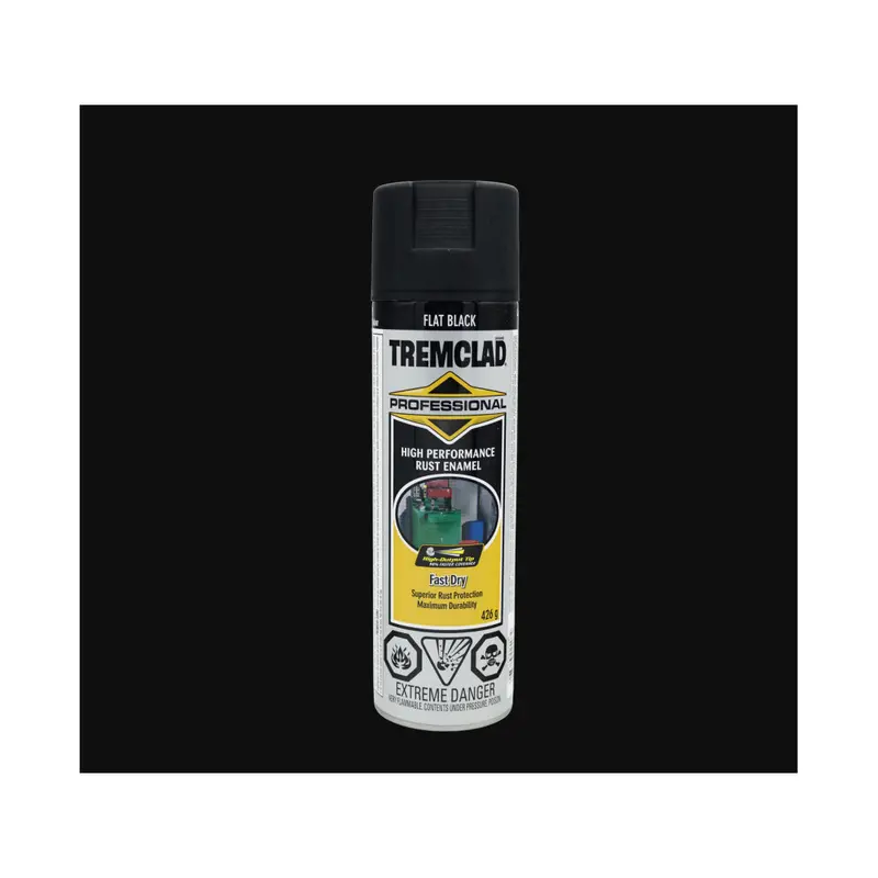 Tremclad High-Performance Flat Black Rust Enamel 1