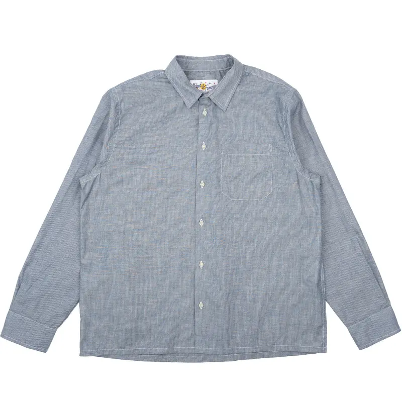 True Shirt Indigo Stripe Selvedge – Authentic Japanese Denim Top 1
