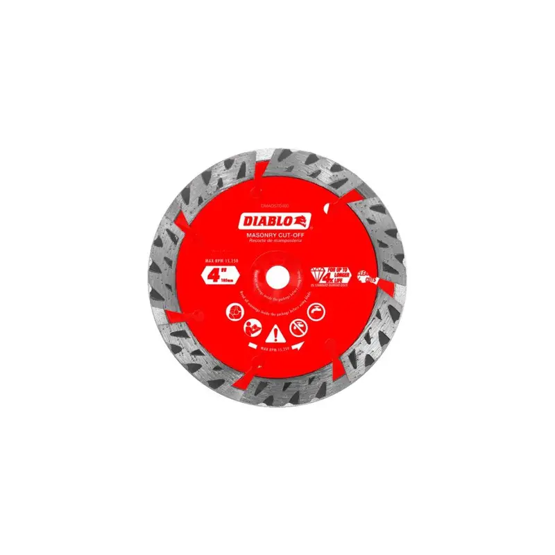 Turbo-Style Diamond Masonry Cutting Blade For Fast, Smooth Cuts 1