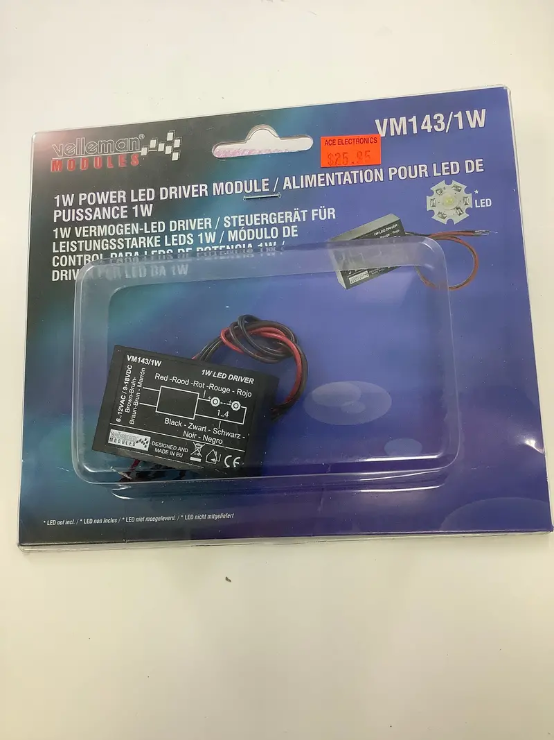Velleman Vm143/1W Led Driver Module – 1 W Output, Compact Constant-Current Design 1