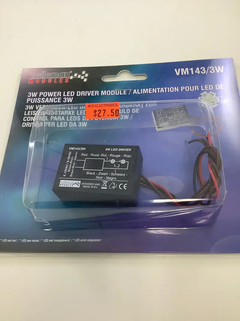 Velleman Vm143/3W Led Driver Module – 3 W Output, High-Stability Power Supply 1