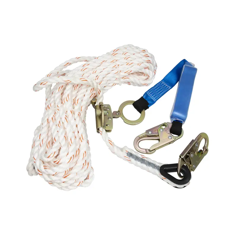 Vertical Lifeline System With Built-In Fall Arrestor 1