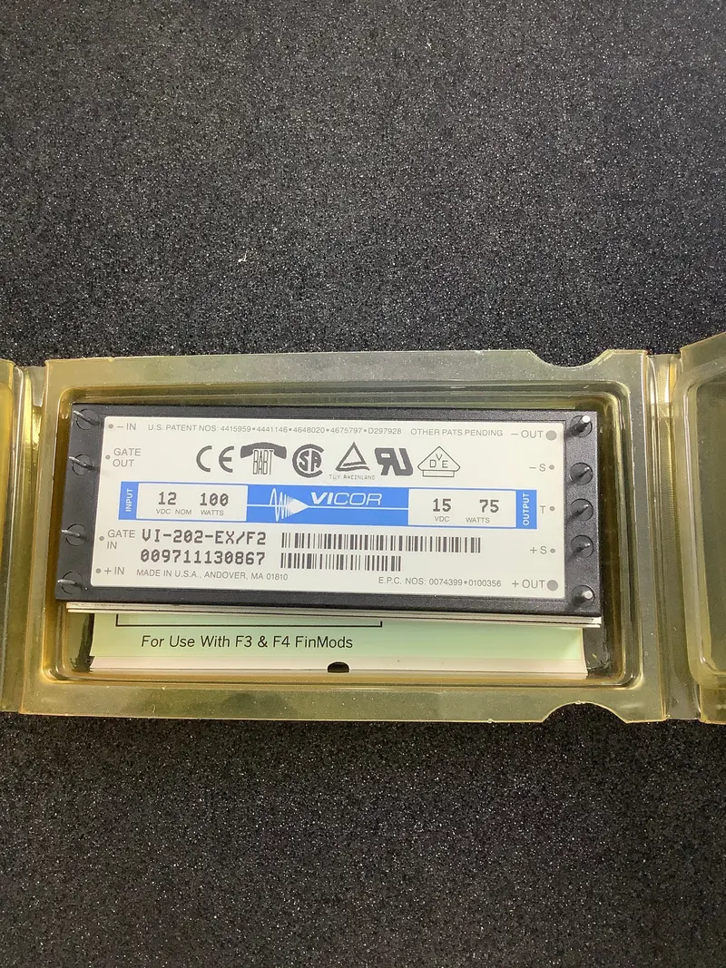 Vicor Vi-202-Ex/F2 Compact 15V Dc-Dc Supply: 10–20V Input, 75W 1