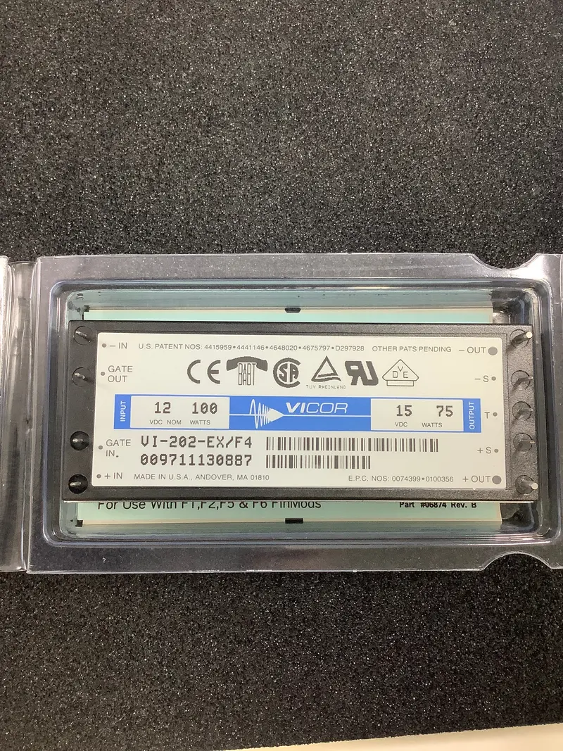 Vicor Vi-202-Ex/F4 15V Output Dc-Dc Converter: 10–20V Input, 75W 1