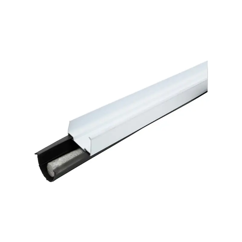 White U-Shaped Vinyl Garage Door Bottom Seal – 1-5/8 In X 108 In 1