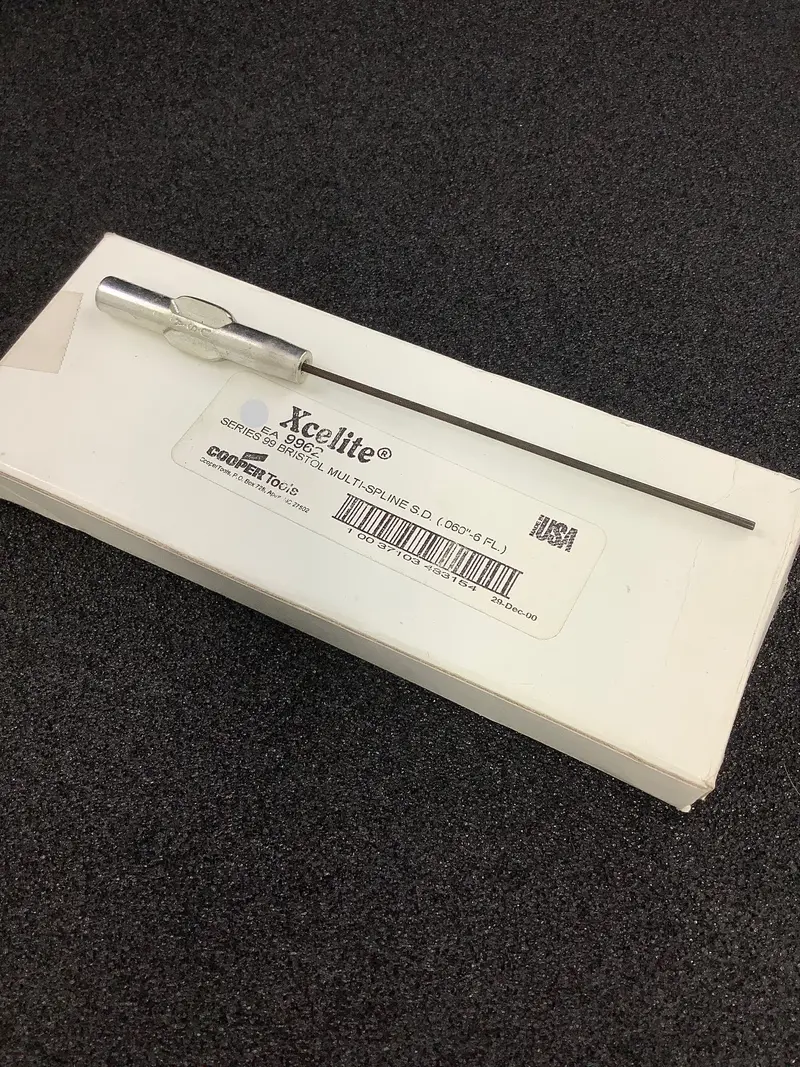 Xcelite 9962 0.060" × 4" Six-Flute Multile Spline Screwdriver Blade (99 Series) 1