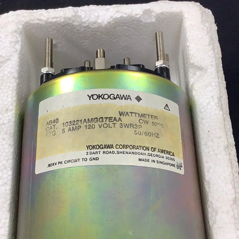 Yokogawa 103221Amgg7Eaa Panel-Mount Wattmeter – 0–800 Kw / 0–1000 Hp Scale, 5A/120Vac 1