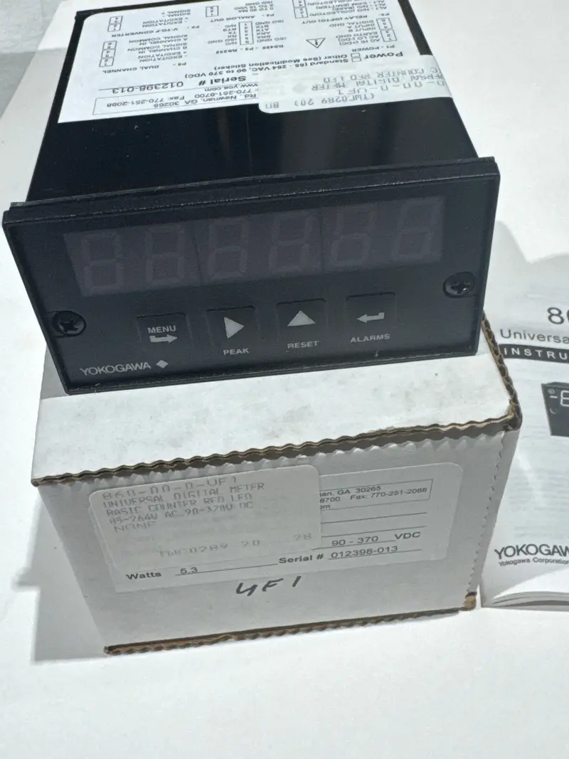 Yokogawa Y860-00-0-Vf1 Compact Analog-To-Frequency Converter — Red Led Display, Dual-Voltage Compatible 1