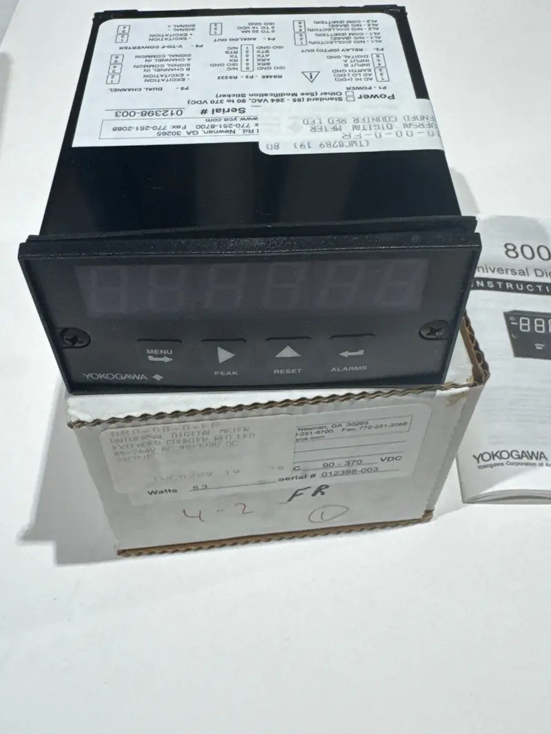 Yokogawa Y880-00-0-Fr High-Visibility Digital Counter — Red Led, Universal Ac/Dc Power 1