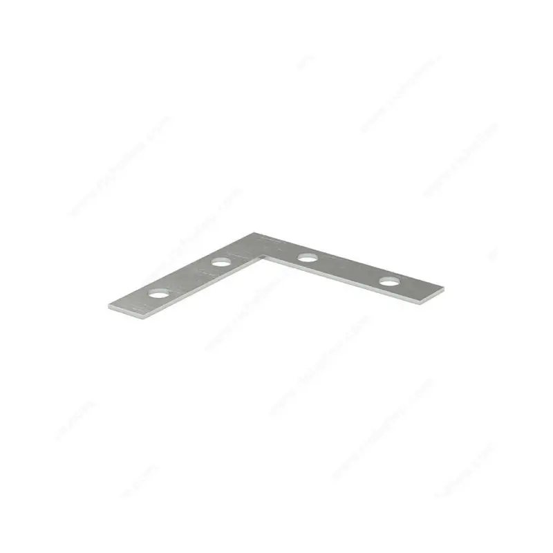 Zinc-Coated 2" × 3/8" Flat Corner Bracket 1