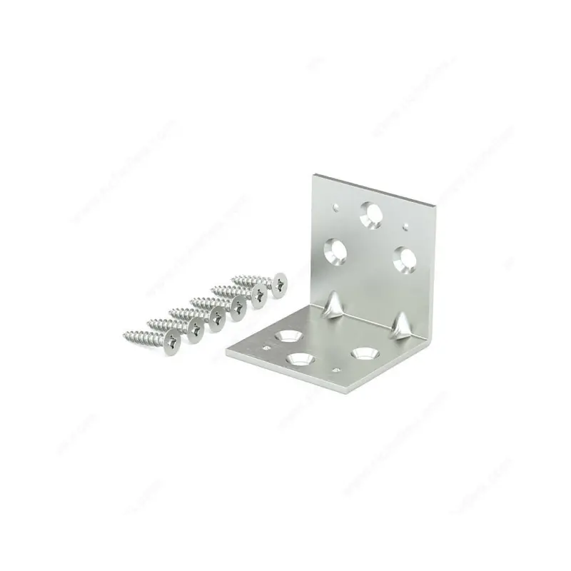 Zinc-Plated Double-Wide Corner Brace For Structural Reinforcement 1