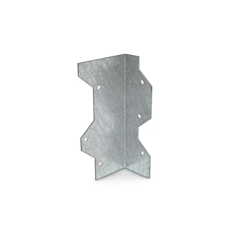 Zmax Galvanized L-Angle Bracket – 5" Length, Heavy-Duty Framing Support, Model L50Z 1
