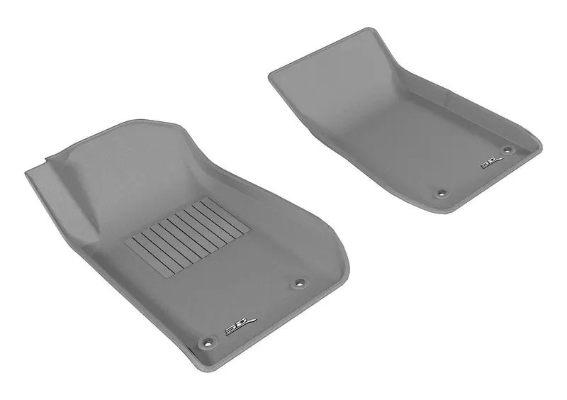 3D Maxpider Kagu Gray Floor Mat Set – 2-Piece Front Interior Protection 1