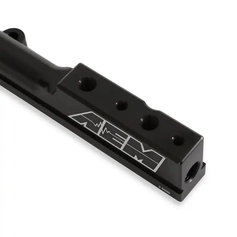 Aem Electronics High-Voltage Fuel Rail Kit – 25-100Bk With Black Anodized Finish 1