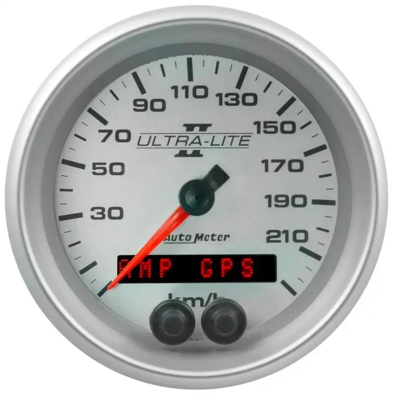Autometer 4980-M Ultra-Lite Ii Gps Speedometer – 3-3/8" Dial, 0–225 Km/H 1
