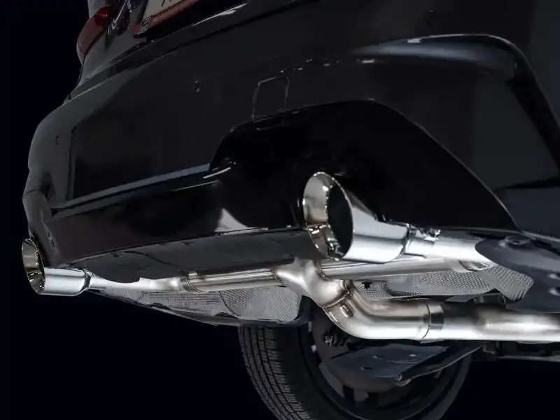Awe Track Edition Axle-Back Exhaust – Chrome Silver Finish For 2019–2023 Bmw 330I & 430I (G20/G22) 1