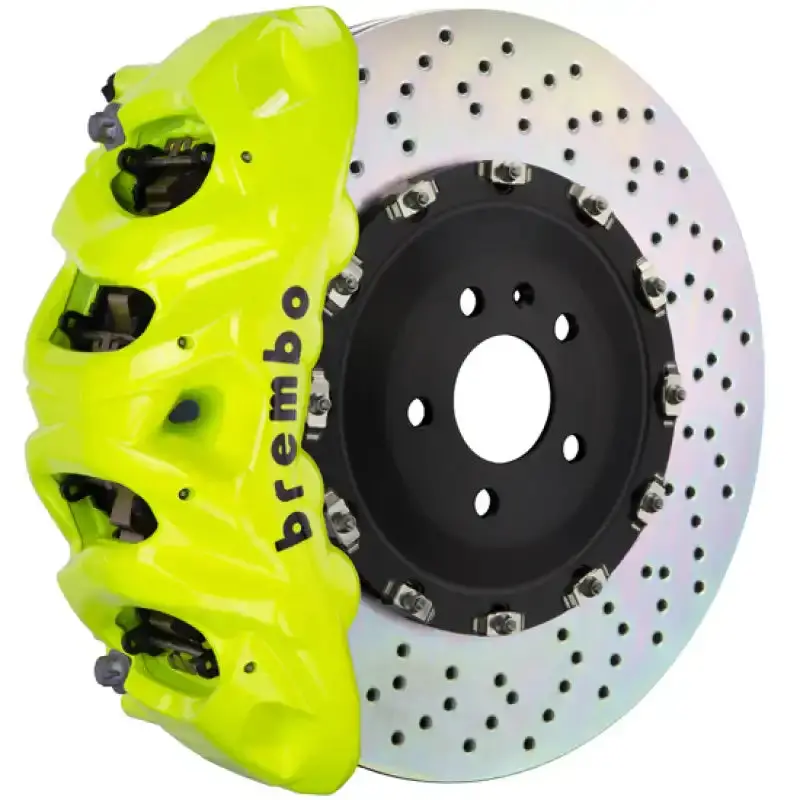 Brembo Gt Big Brake Kit – Front 8-Piston Calipers With Drilled 412X38Mm Two-Piece Rotors For Porsche Panamera 1