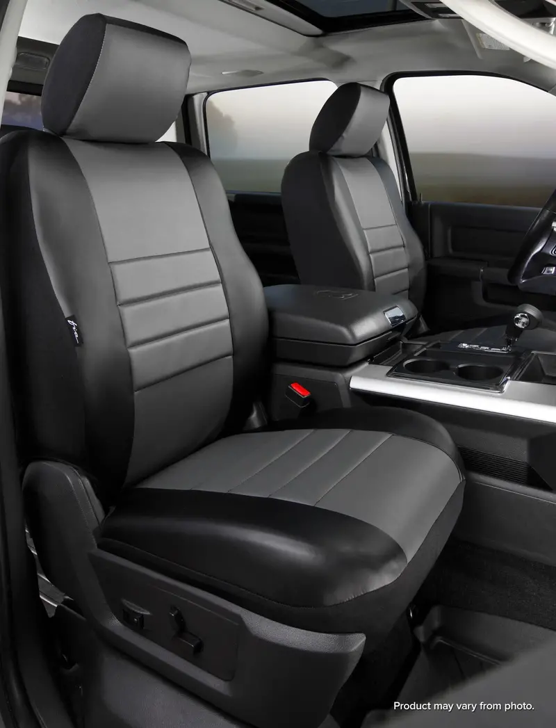 Fia Sl69-31 Gray Leatherlite Custom-Fit Front Seat Covers – Sl60 Series 1