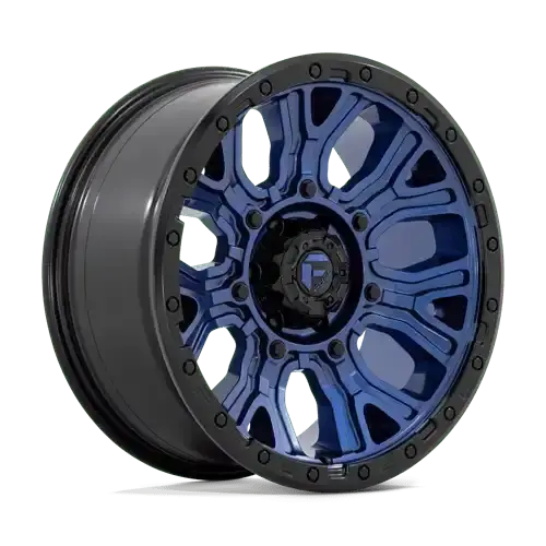 Fuel Off-Road D827 Alloy Wheel – 20X9 Inch, 6X5.5 Bolt Pattern, Dark Blue/Black Machined Face 1