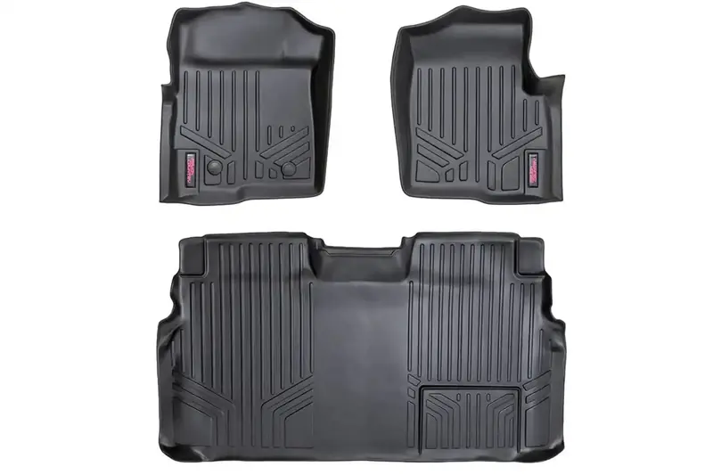 Rough Country M-51112 Heavy-Duty Rubber Floor Mats – Two-Piece Front Set 1